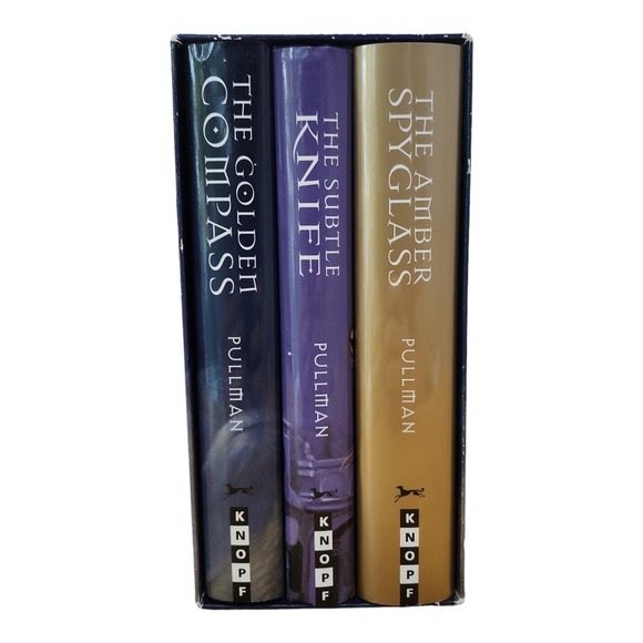 His Dark Materials 3-Book Collectible Hardcover Box Set Philip Pullman (No Map) - Picture 2 of 5